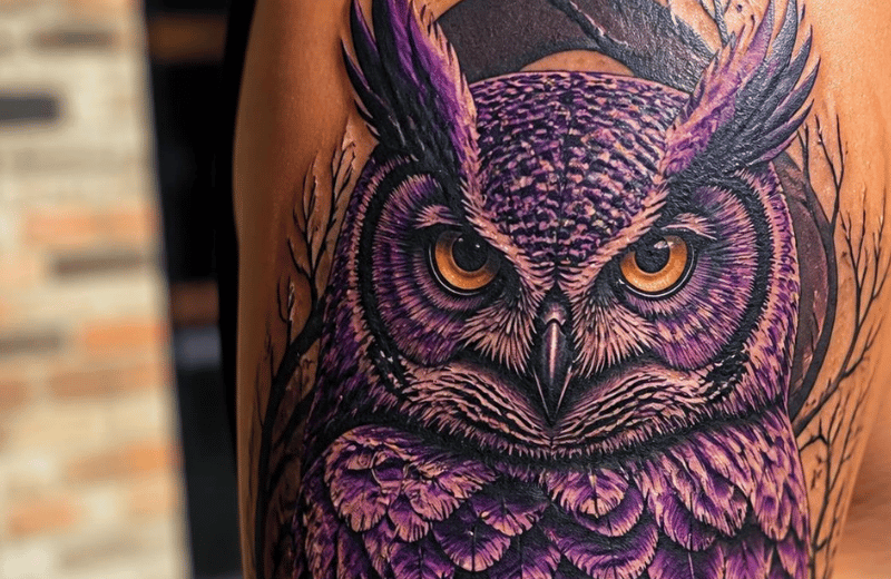 Owl Tattoo Colour Meanings