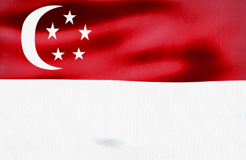 Singapore flag.