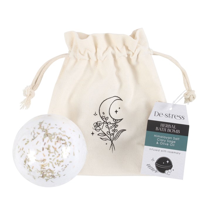Image of 'De–Stress' Herbal Clary Sage Bath Bomb