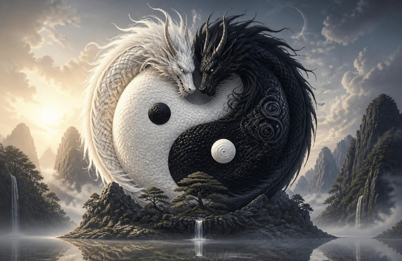 Yin Yang Tattoo Design Combinations