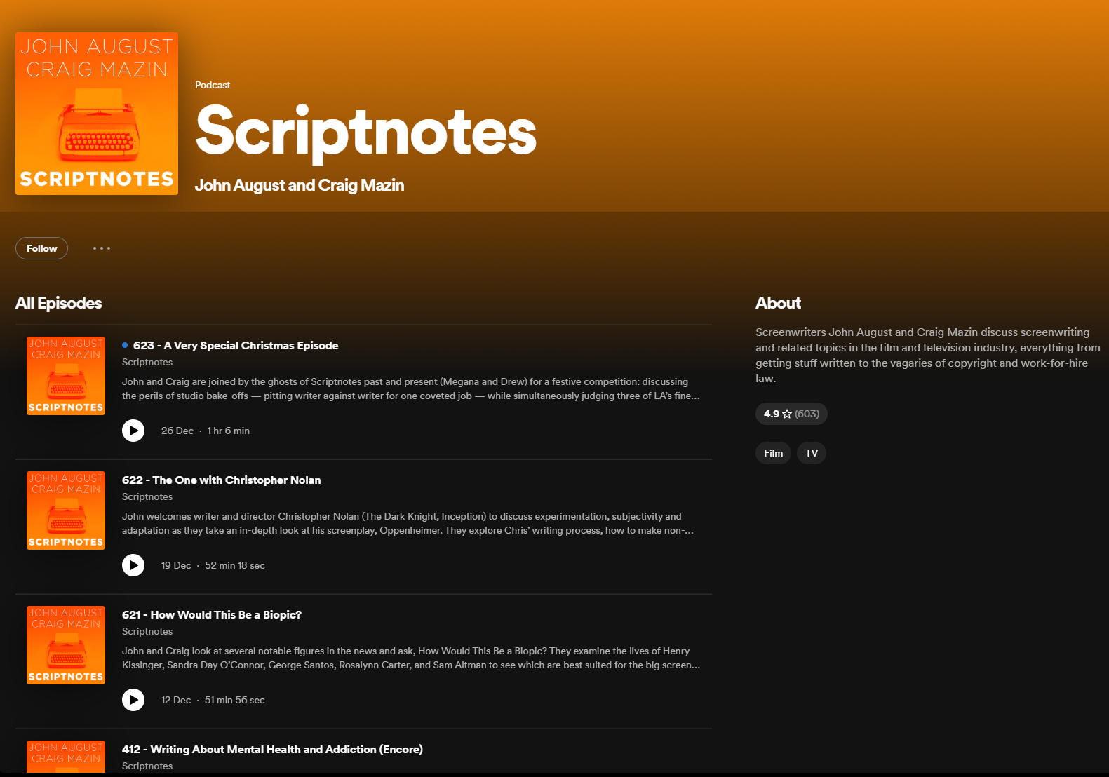 Scriptnotes Podcast