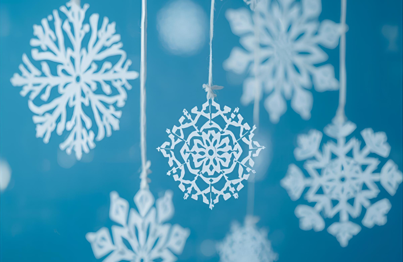 How to Make a Paper Snowflake Wonderland
