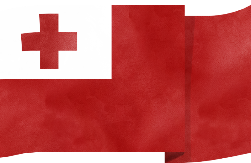 Tonga flag.