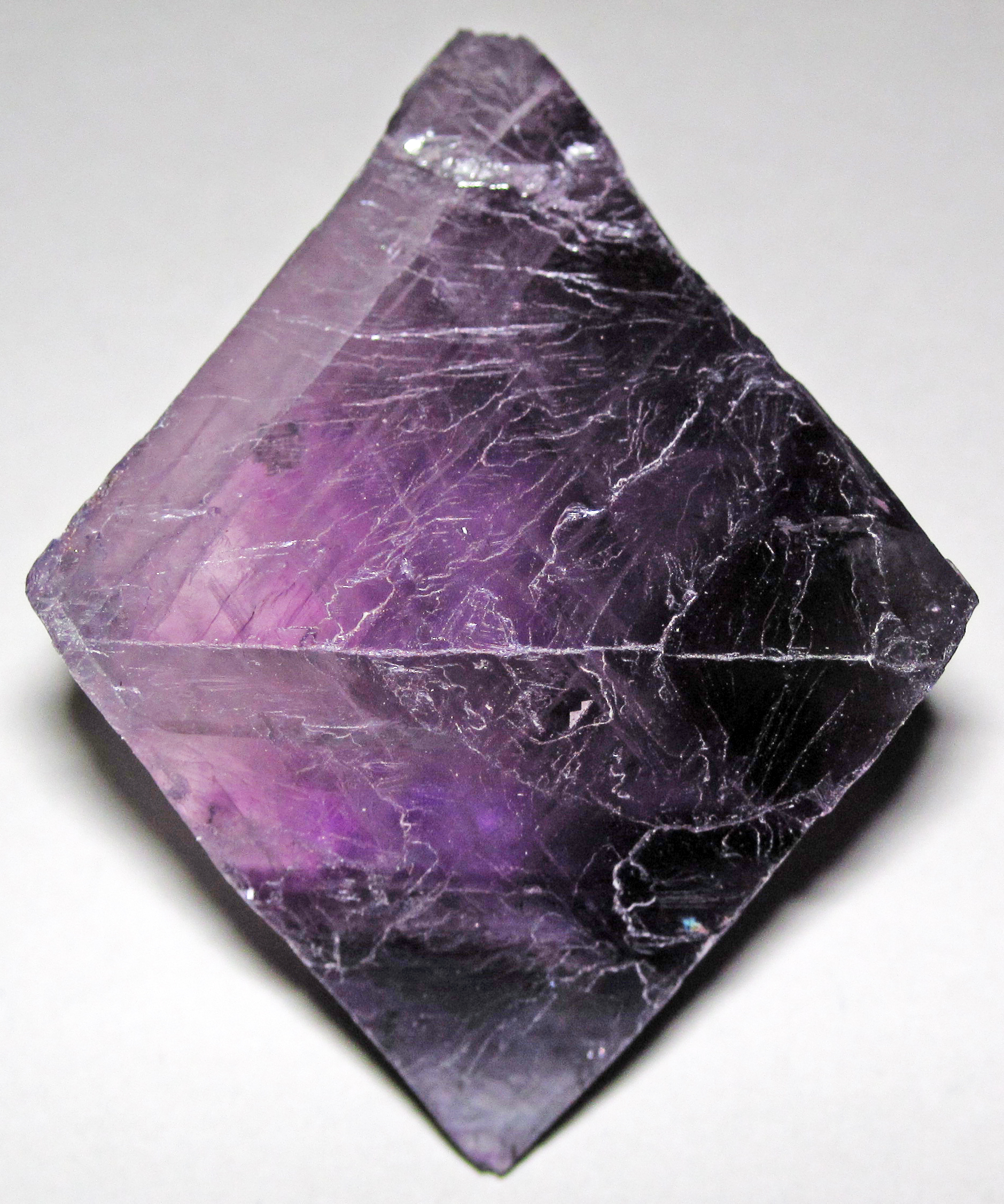 A fluorite crystal