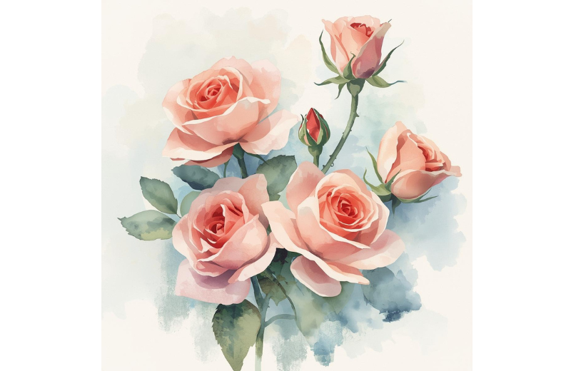 rose june birth flower tattoo idea