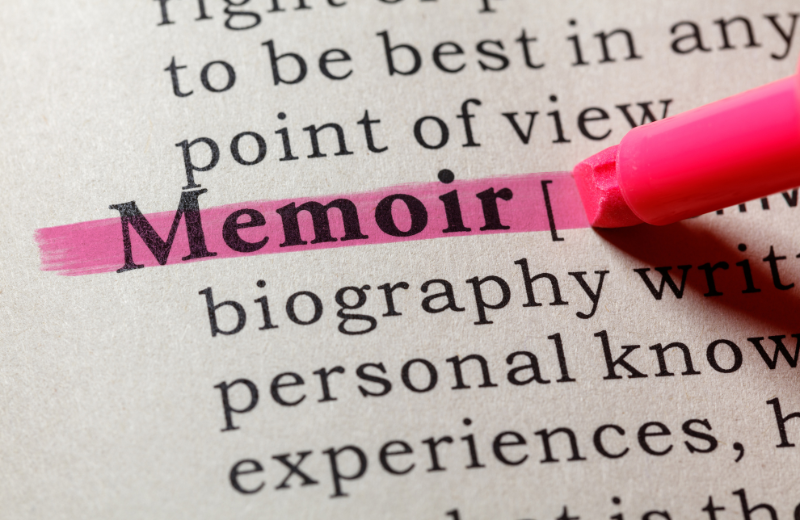 memoir highlighted in pink