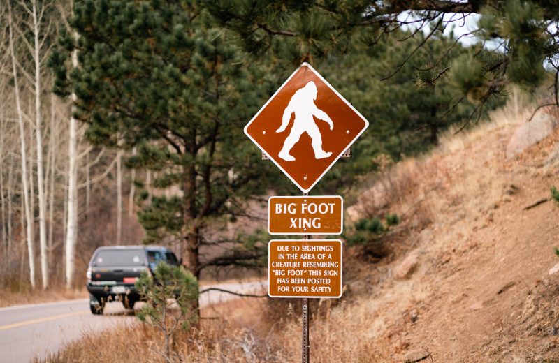 bigfoot sighting sign