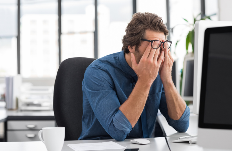 Image of someone looking frustrated.