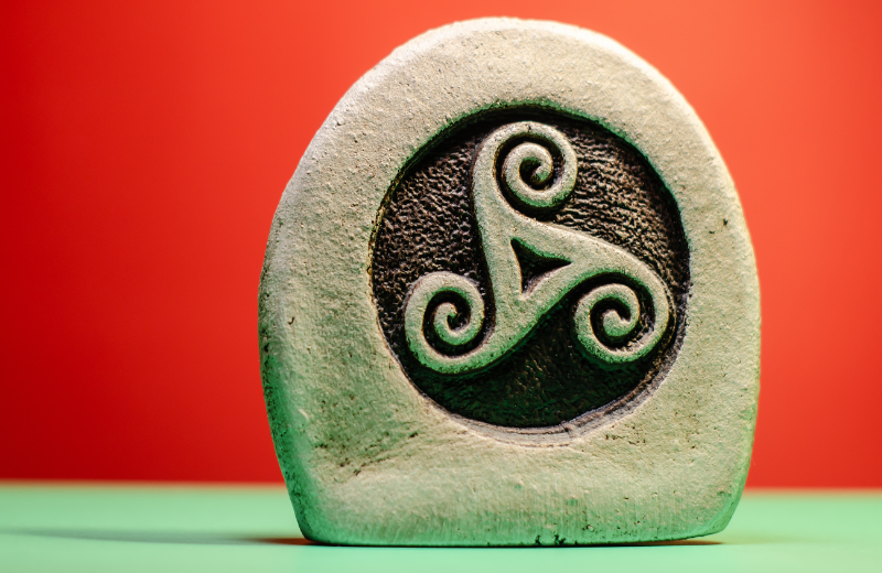 Triskelion pagan symbol
