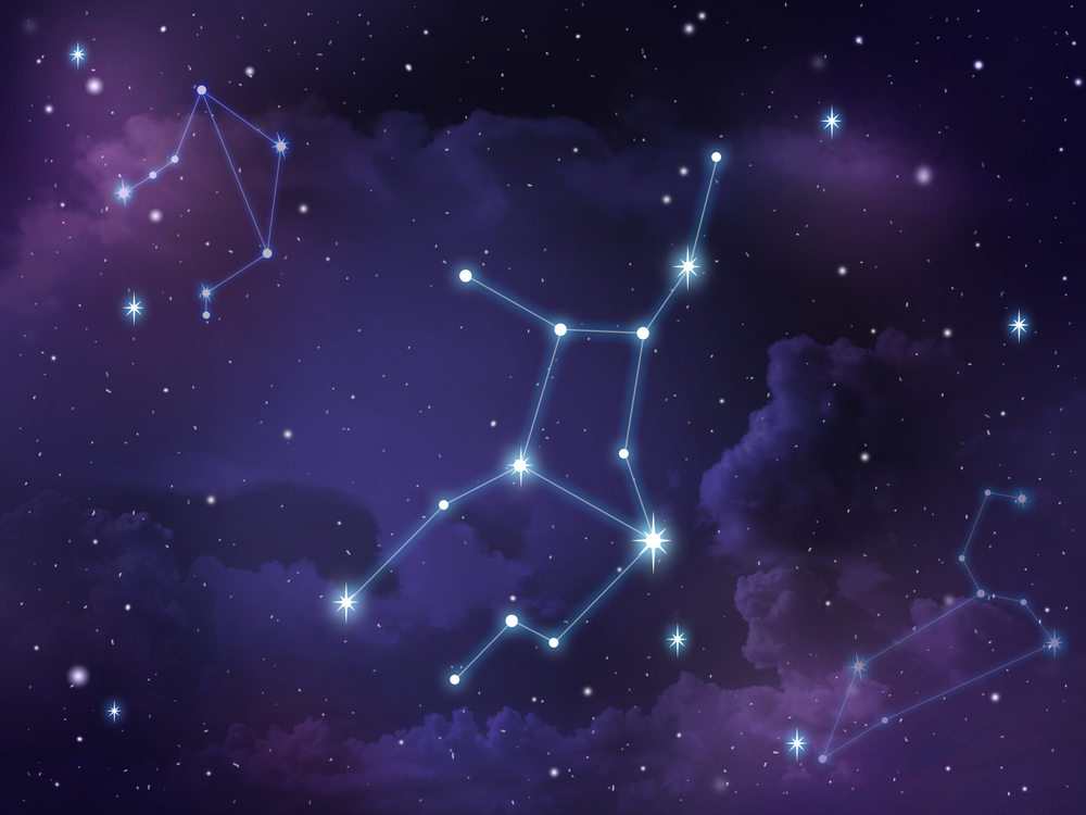 The Virgo constellation in the sky