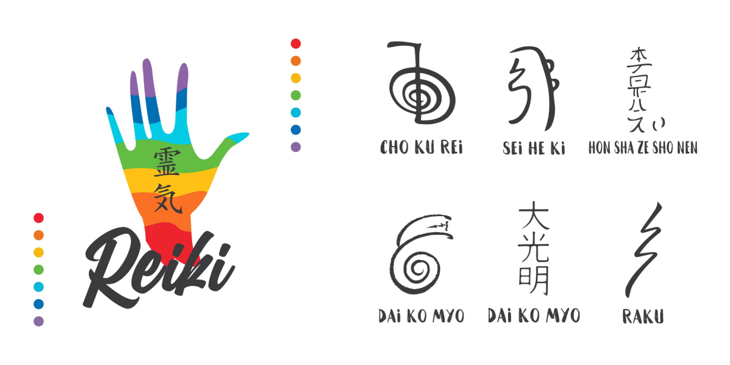 Reiki symbols.