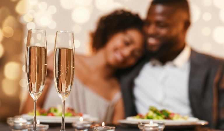 couple in love at wedding