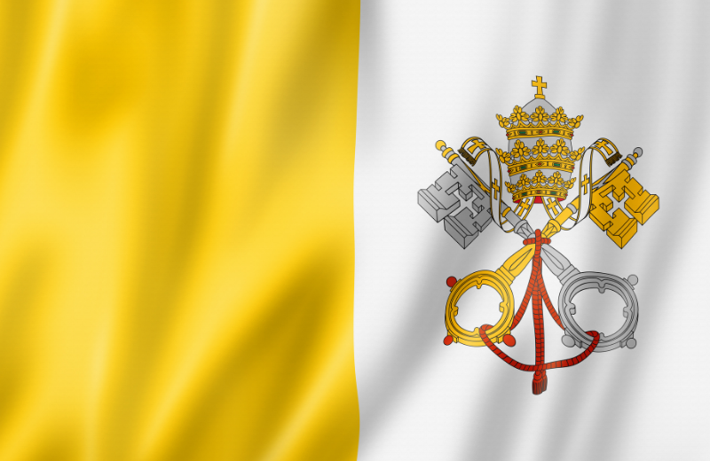 Vatican City flag.