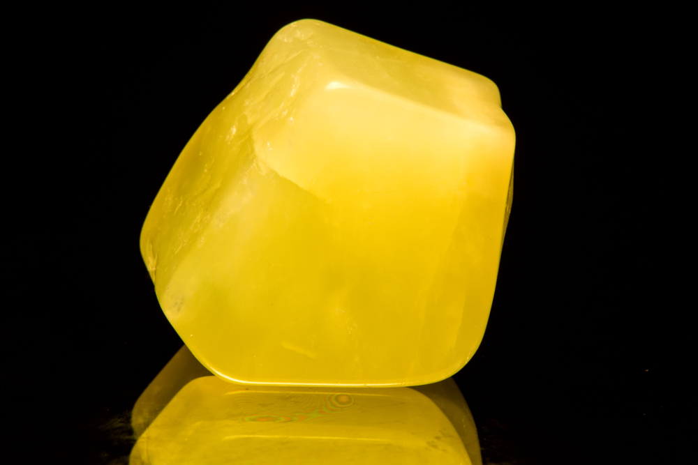 A piece of Yellow Jade