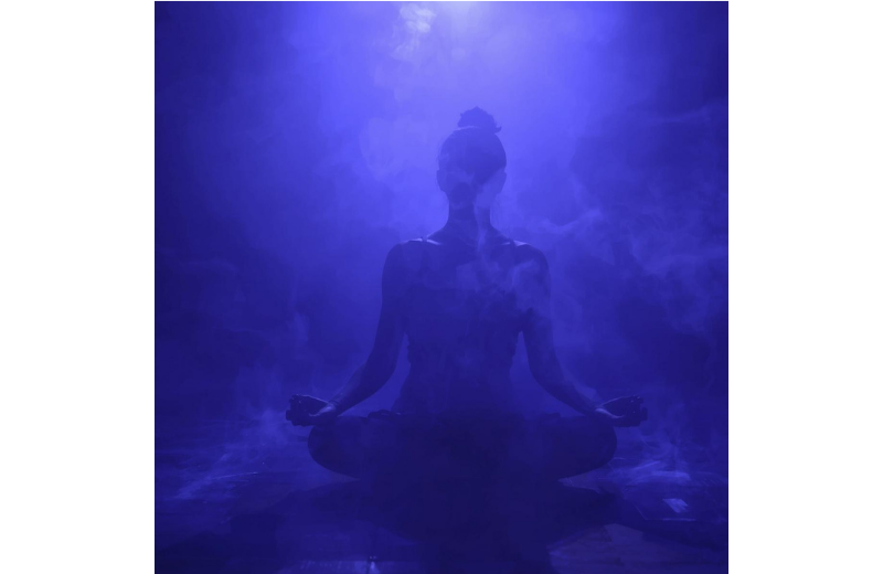 person with indigo aura