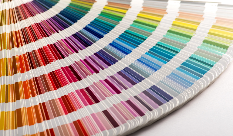 Colour gradient fan