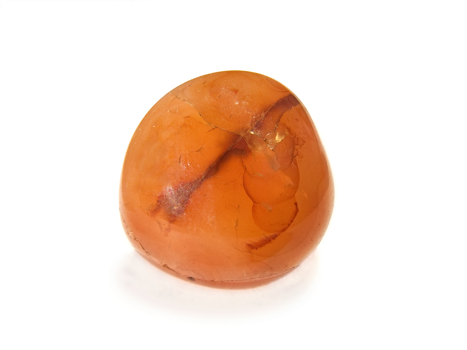 A carnelian gemstone