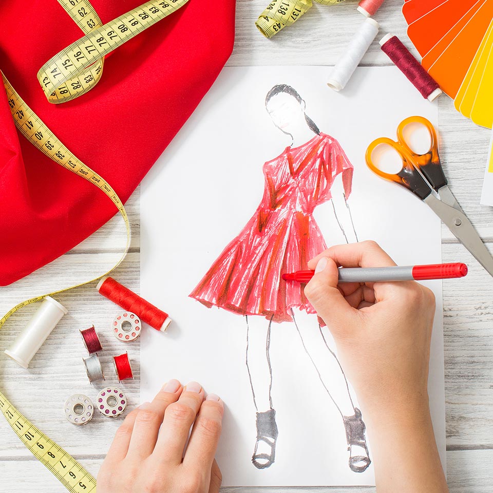 presentation of fashion designing