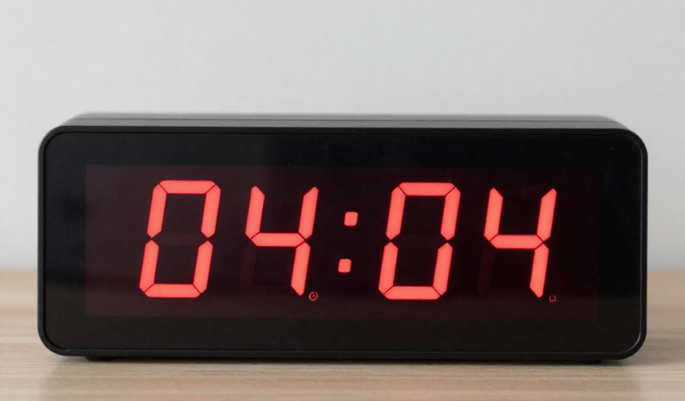 0404 on a digital clock
