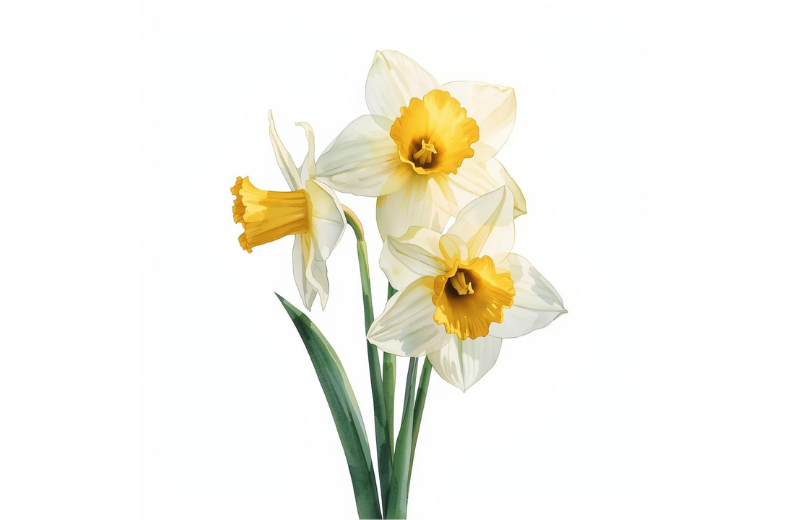 march daffodil birth flower tattoo idea