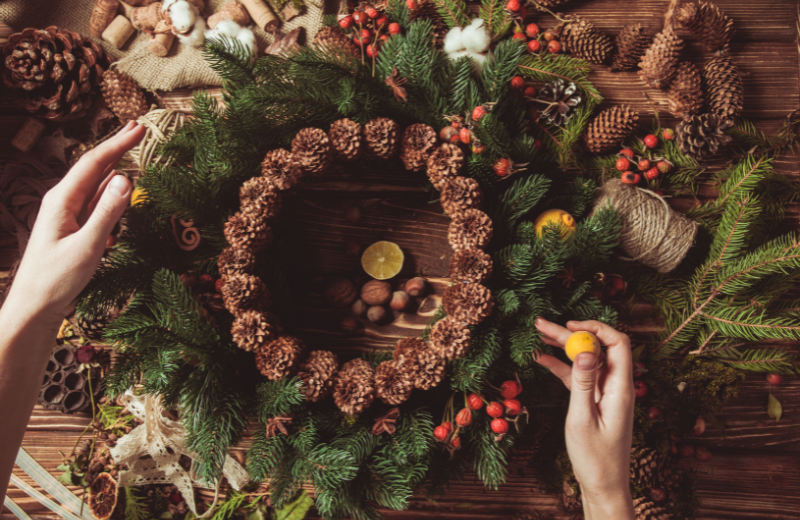 How to Make Handmade Fabric Wreaths