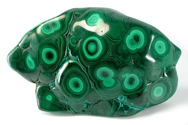 A malachite crystal