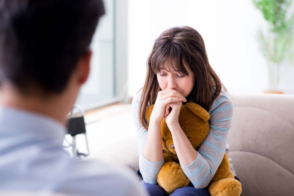 Patient in therapy session