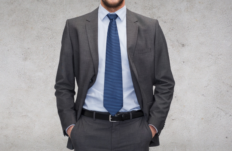 Image of a grey suit.