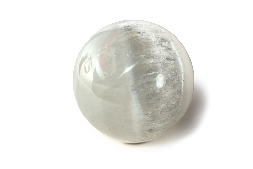A round orb of selenite.