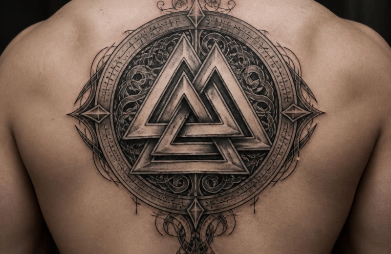 Valknut Tattoo Meaning by Placement