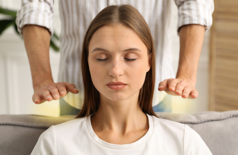 Image of a pranic healer.