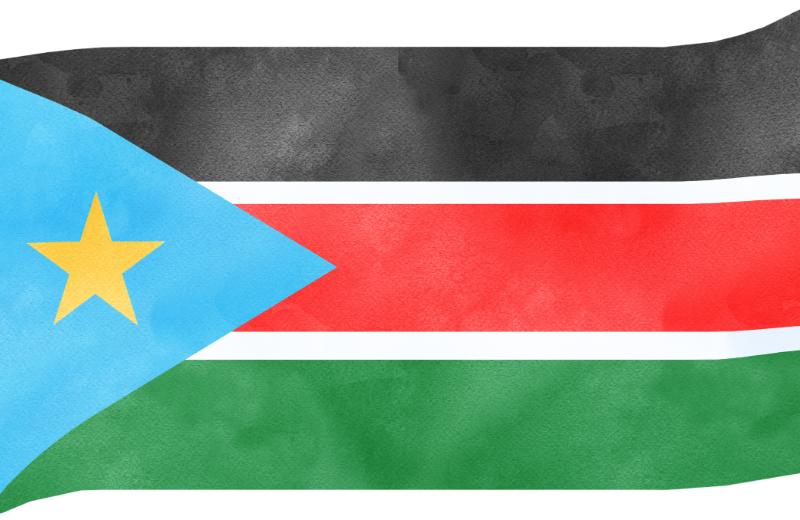 South Sudan flag.