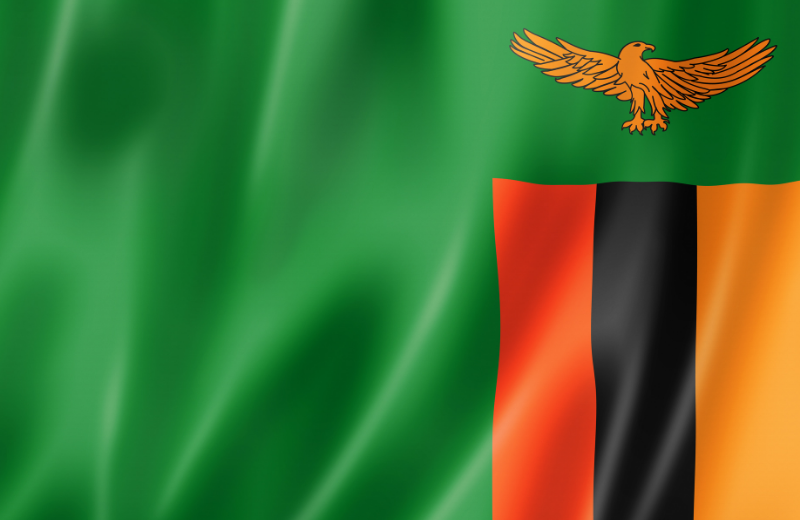 Zambia flag.