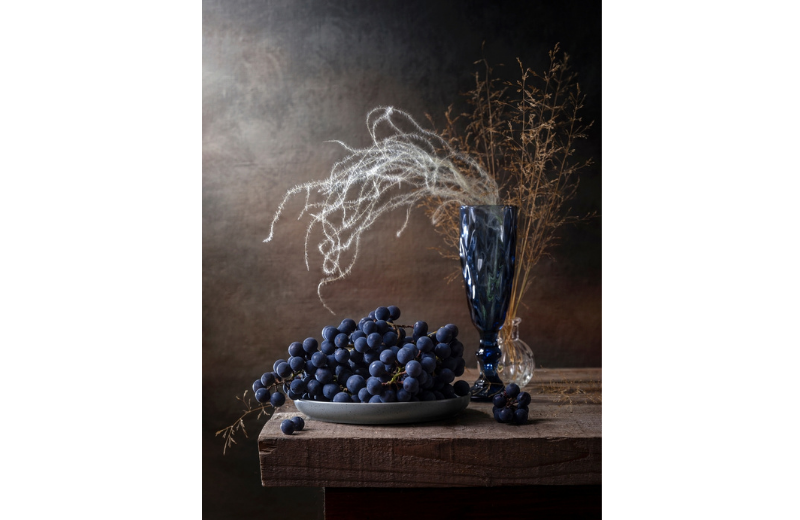 grapes in art