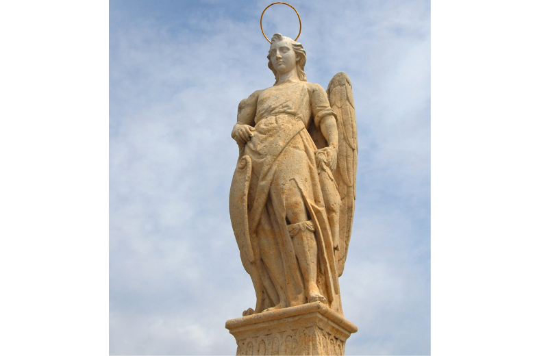 Archangel Raphael statue
