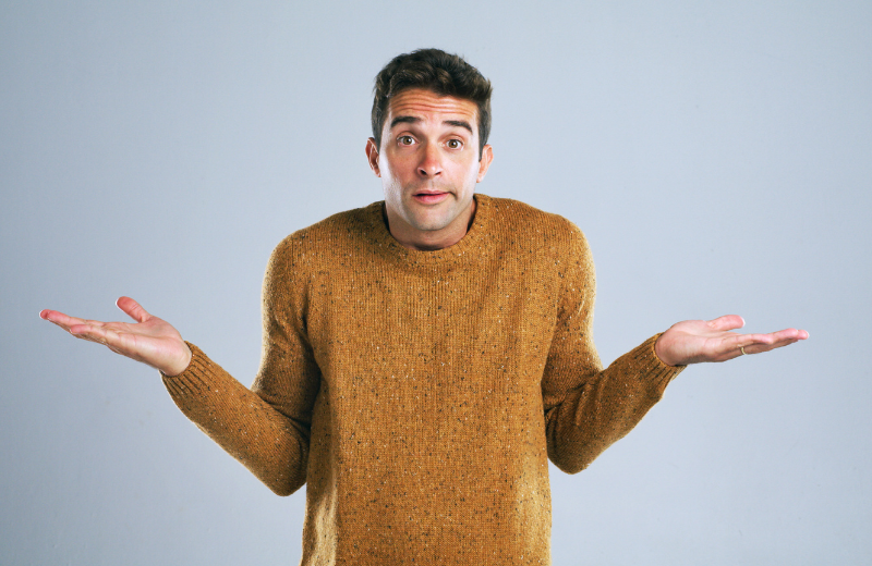 Image of someone being forgetful.