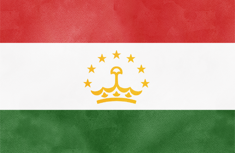 Tajikistan flag.