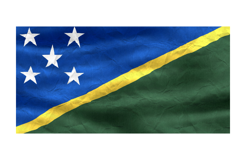The Solomon Islands' flag.