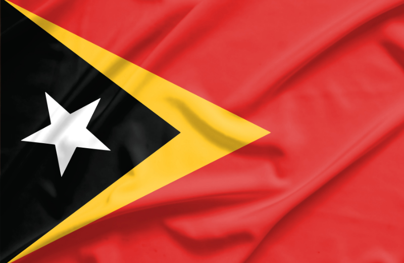 Timor-Leste flag.