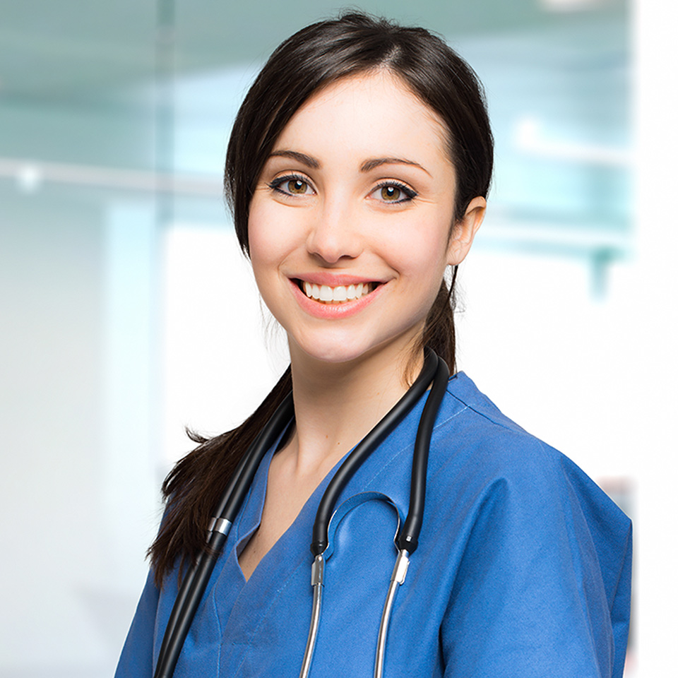 Portrait photograph of a nurse