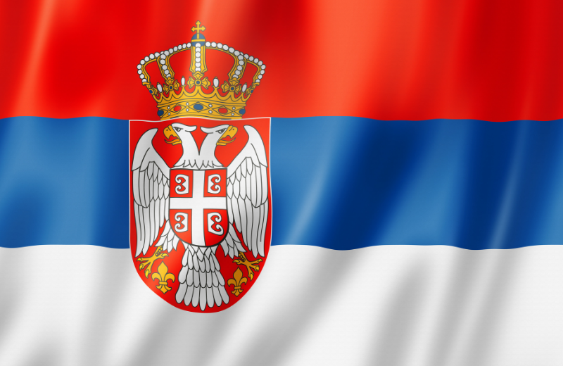 Serbia flag.