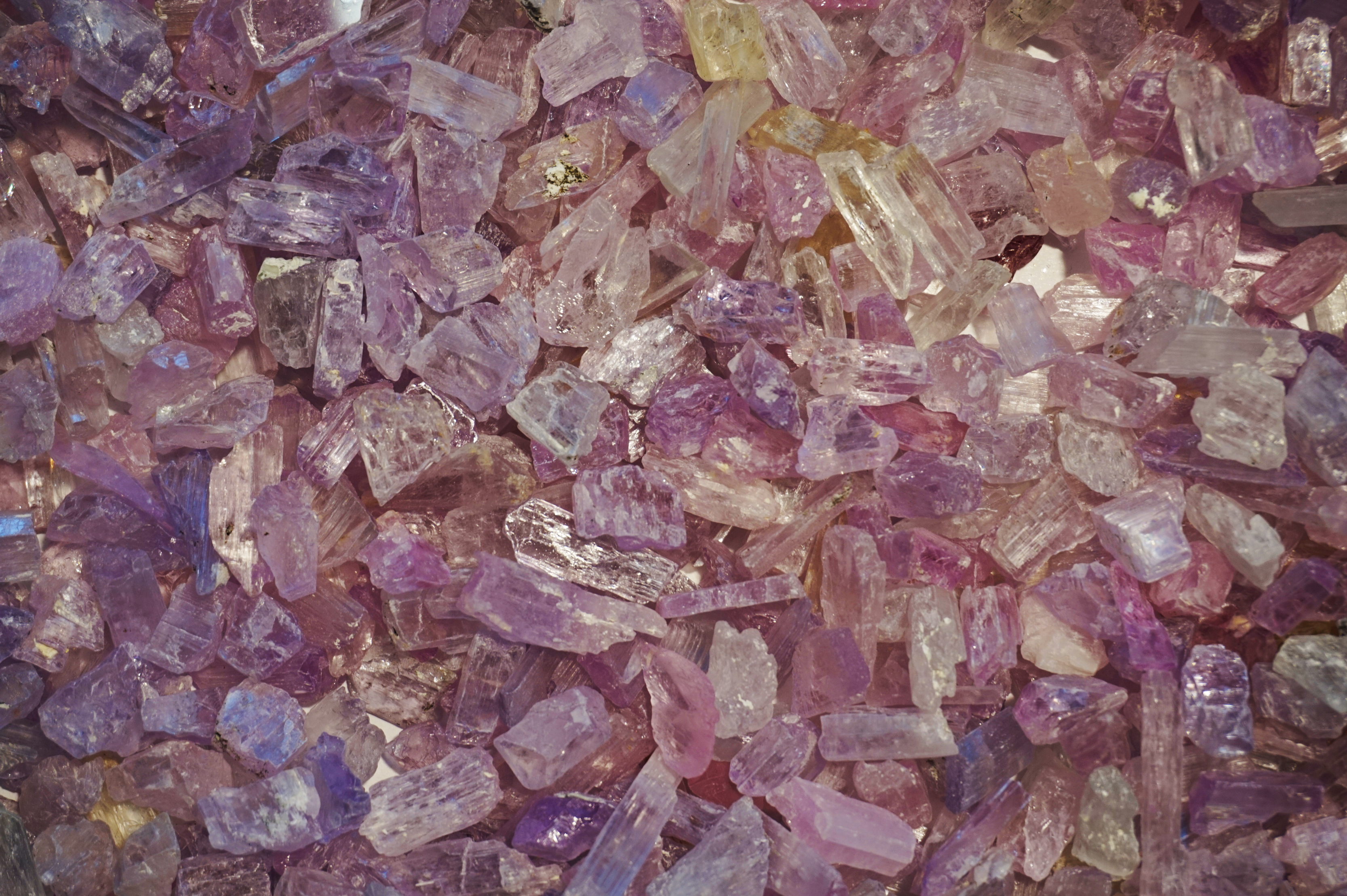 Lots of pieces of Kunzite