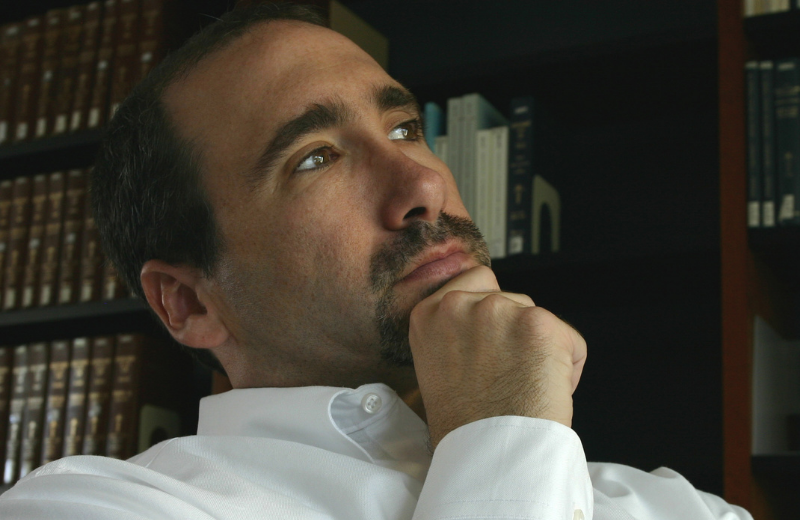 man thinking deeply