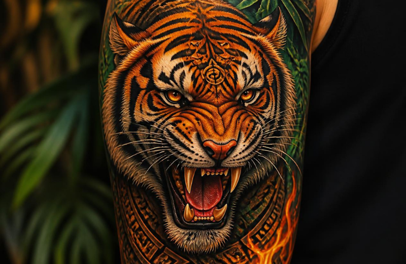 Tiger Tattoo Meaning by Placement