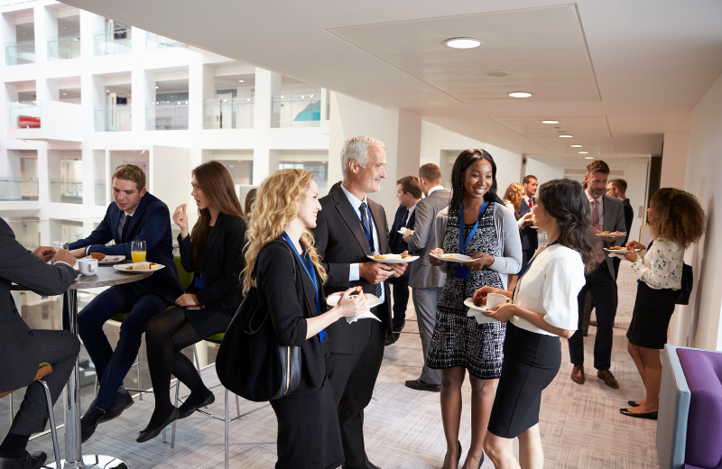 Image of a networking event.