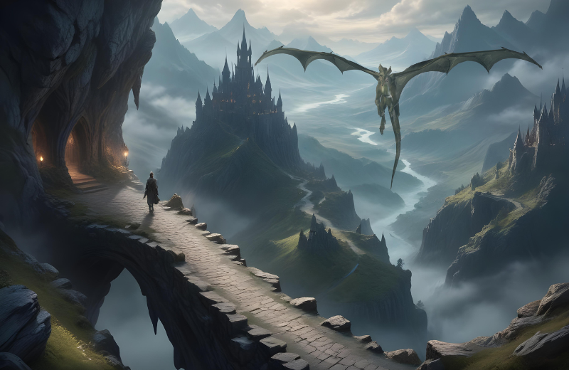 Image of a flying dragon.