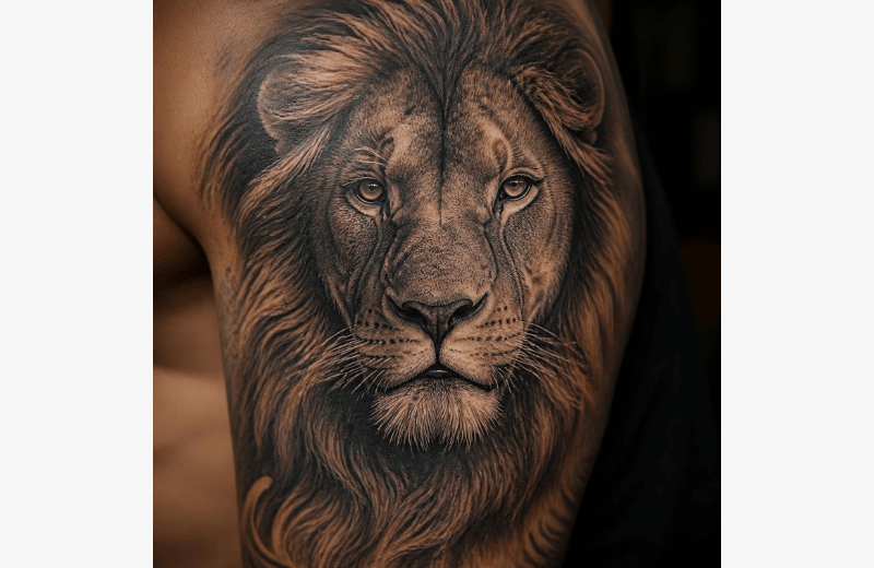 lion tattoo large
