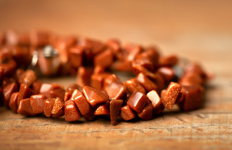 Goldstone bracelet