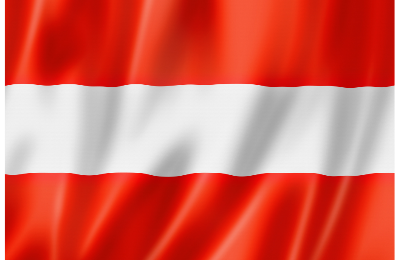 austrian flag close up