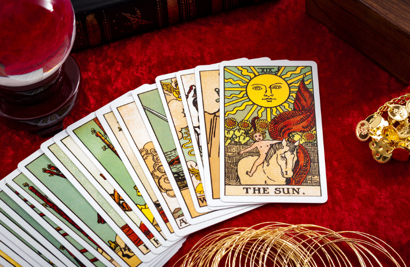 Image of a tarot spread.